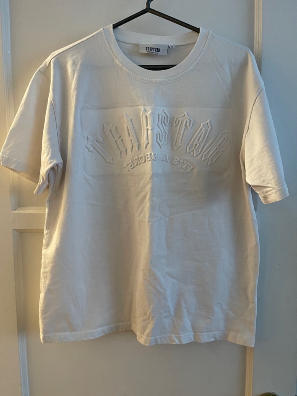 Trapstar /White Embossed Graphic Short Sleeve Tee - Unbranded